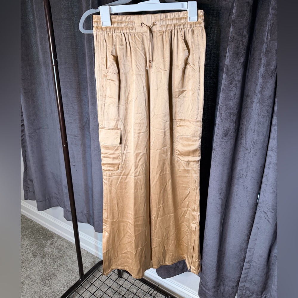 Blanc Noir Gold Cargo Pants